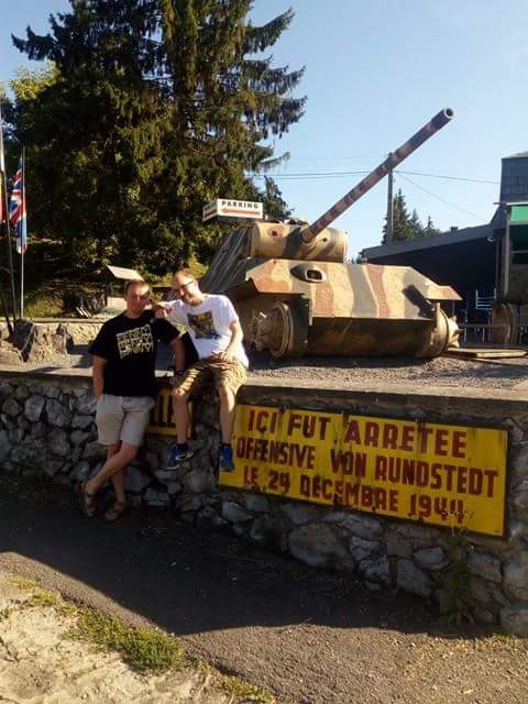 Carcasse d'un Panzer allemand
